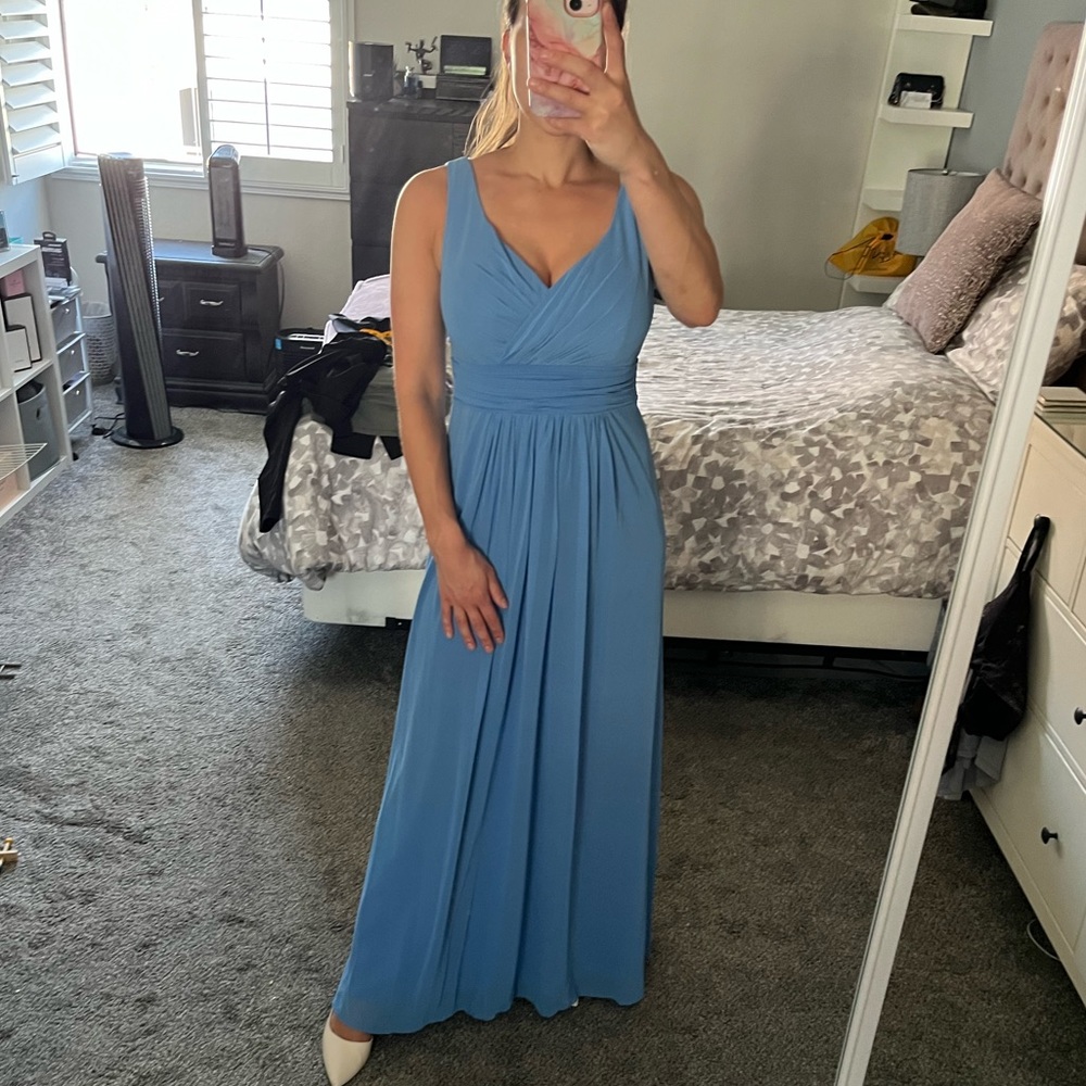 WORN ONCE - Bridesmaid Dress in Cornflower Blue - Picture 1 of 14
